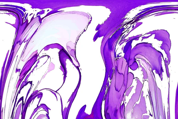 Natural Abstract Fluid Art Painting Alcohol Ink Technique Soft Dreamy — Stock Photo, Image