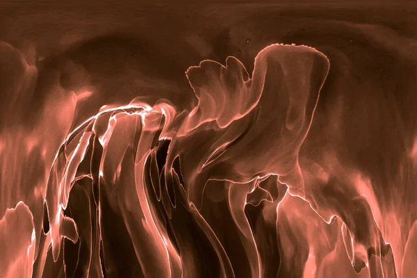 Alkol mürekkebi teknikli doğal akışkan resim. Yumuşak rüya renkleri şeffaf dalgalı çizgiler oluşturur.