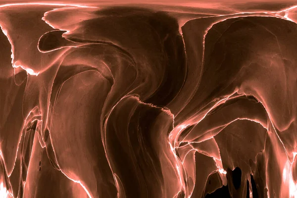 Alkol mürekkebi teknikli doğal akışkan resim. Yumuşak rüya renkleri şeffaf dalgalı çizgiler oluşturur.