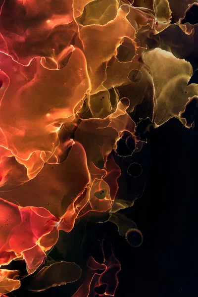 Pintura Fluida Abstracta Natural Realizada Tinta Alcohol Colores Ensueño Suaves — Foto de Stock