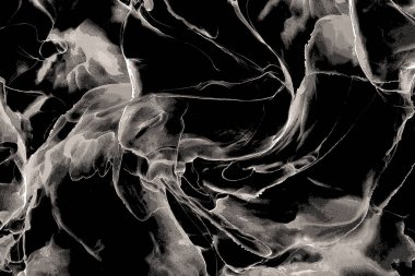 Yüksek kaliteli soyut Çin manzara resminin modern sanat arka planı alkol mürekkebiyle sunulmuştur..