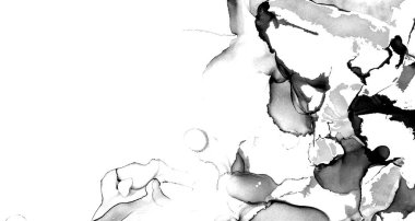 Yüksek kaliteli soyut Çin manzara resminin modern sanat arka planı alkol mürekkebiyle sunulmuştur..