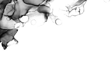 Yüksek kaliteli soyut Çin manzara resminin modern sanat arka planı alkol mürekkebiyle sunulmuştur..