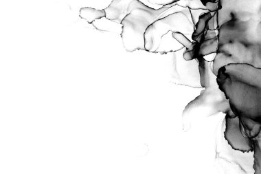 Yüksek kaliteli soyut Çin manzara resminin modern sanat arka planı alkol mürekkebiyle sunulmuştur..