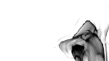 Yüksek kaliteli soyut Çin manzara resminin modern sanat arka planı alkol mürekkebiyle sunulmuştur..