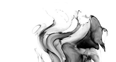 Yüksek kaliteli soyut Çin manzara resminin modern sanat arka planı alkol mürekkebiyle sunulmuştur..