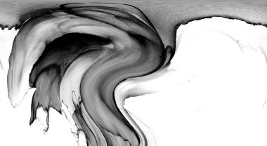 Yüksek kaliteli soyut Çin manzara resminin modern sanat arka planı alkol mürekkebiyle sunulmuştur..