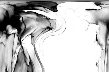 Yüksek kaliteli soyut Çin manzara resminin modern sanat arka planı alkol mürekkebiyle sunulmuştur..