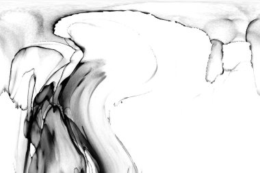 Yüksek kaliteli soyut Çin manzara resminin modern sanat arka planı alkol mürekkebiyle sunulmuştur..