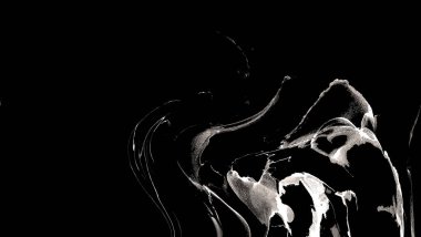 Yüksek kaliteli soyut Çin manzara resminin modern sanat arka planı alkol mürekkebiyle sunulmuştur..