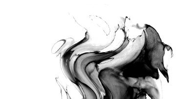 Yüksek kaliteli soyut Çin manzara resminin modern sanat arka planı alkol mürekkebiyle sunulmuştur..