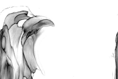 Yüksek kaliteli soyut Çin manzara resminin modern sanat arka planı alkol mürekkebiyle sunulmuştur..