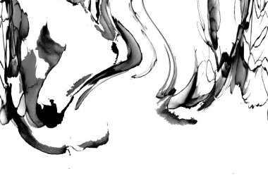 Yüksek kaliteli soyut Çin manzara resminin modern sanat arka planı alkol mürekkebiyle sunulmuştur..