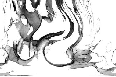 Yüksek kaliteli soyut Çin manzara resminin modern sanat arka planı alkol mürekkebiyle sunulmuştur..