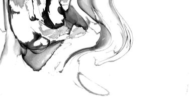 Yüksek kaliteli soyut Çin manzara resminin modern sanat arka planı alkol mürekkebiyle sunulmuştur..