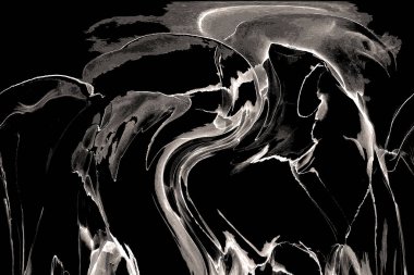 Yüksek kaliteli soyut Çin manzara resminin modern sanat arka planı alkol mürekkebiyle sunulmuştur..