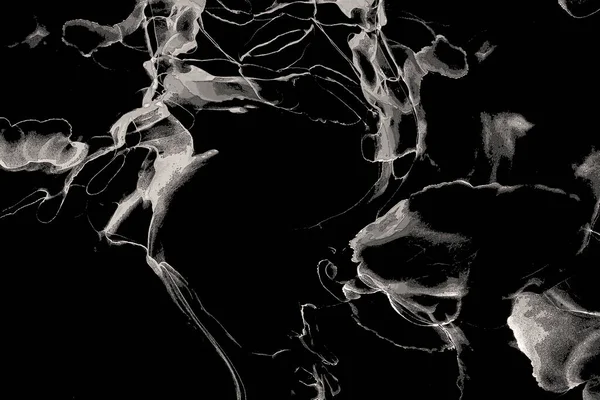 Yüksek kaliteli soyut Çin manzara resminin modern sanat arka planı alkol mürekkebiyle sunulmuştur..