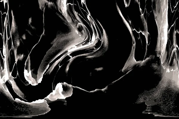 Yüksek kaliteli soyut Çin manzara resminin modern sanat arka planı alkol mürekkebiyle sunulmuştur..