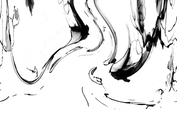 Yüksek kaliteli soyut Çin manzara resminin modern sanat arka planı alkol mürekkebiyle sunulmuştur..