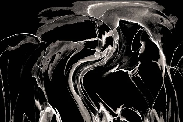 Yüksek kaliteli soyut Çin manzara resminin modern sanat arka planı alkol mürekkebiyle sunulmuştur..