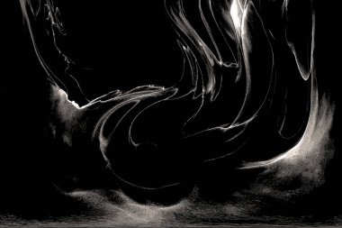 Yüksek kaliteli soyut Çin manzara resminin modern sanat arka planı alkol mürekkebiyle sunulmuştur..