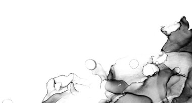 Yüksek kaliteli soyut Çin manzara resminin modern sanat arka planı alkol mürekkebiyle sunulmuştur..