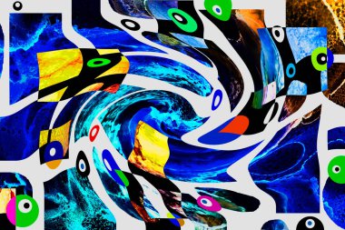 Alkol mürekkebi tekniğindeki doğal akışkan resim. Yumuşak rüya renkleri şeffaf dalgalı çizgiler oluşturur.