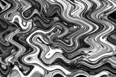 Alkol mürekkebi tekniğindeki doğal akışkan resim. Yumuşak rüya renkleri şeffaf dalgalı çizgiler oluşturur.