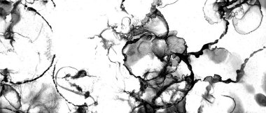 Alkol mürekkebi tekniğindeki doğal akışkan resim. Yumuşak rüya renkleri şeffaf dalgalı çizgiler oluşturur.