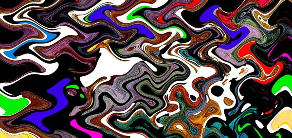 天然抽象流体画中的酒精油墨技术 柔和的梦幻色彩创造透明的波浪形线条 — 图库照片