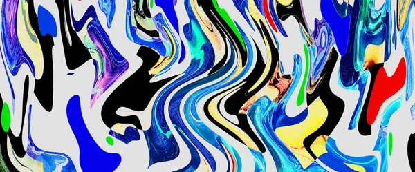 Alkol mürekkebi tekniğindeki doğal akışkan resim. Yumuşak rüya renkleri şeffaf dalgalı çizgiler oluşturur.