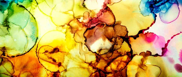 Přírodní Abstraktní Fluidní Malba Technice Alkoholového Inkoustu Měkké Zasněné Barvy — Stock fotografie