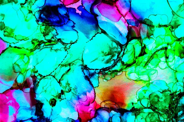 Alkol mürekkebi ve renkli soyut modern resim arka planıyla yapılmış yüksek kalite modern soyut resim..