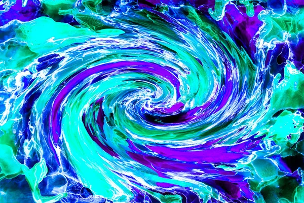 Natural Abstract Fluid Art Painting Alcohol Ink Technique Soft Dreamy — стоковое фото