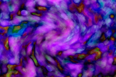 Soyut ışık. Bokeh arkaplan, vektör çizimi. Mistik mor. Büyülü renkler. Neşe.