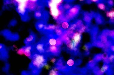 Soyut ışık. Bokeh arkaplan, vektör çizimi. Mistik mor. Büyülü renkler. Neşe.