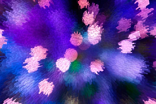 Luce Astratta Bokeh Sfondo Illustrazione Vettoriale Viola Mistica Colori Magici — Foto Stock