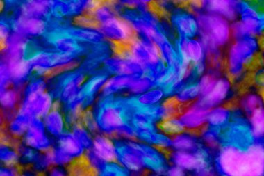 Soyut ışık. Bokeh arkaplan, vektör çizimi. Mistik mor. Büyülü renkler. Neşe.