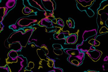 Soyut ışık. Bokeh arkaplan, vektör çizimi. Mistik mor. Büyülü renkler. Neşe.