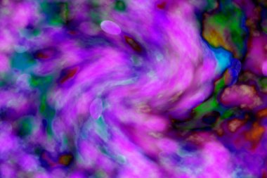 Soyut ışık. Bokeh arkaplan, vektör çizimi. Mistik mor. Büyülü renkler. Neşe.