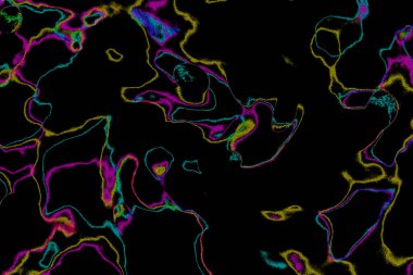 Soyut ışık. Bokeh arkaplan, vektör çizimi. Mistik mor. Büyülü renkler. Neşe.