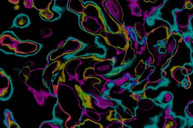 Soyut ışık. Bokeh arkaplan, vektör çizimi. Mistik mor. Büyülü renkler. Neşe.