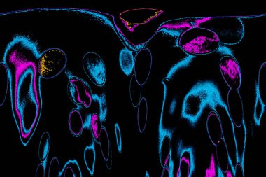 Soyut ışık. Bokeh arkaplan, vektör çizimi. Mistik mor. Büyülü renkler. Neşe.