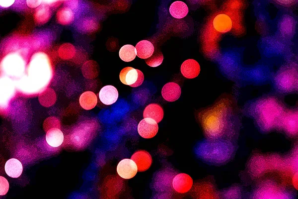 Soyut ışık. Bokeh arkaplan, vektör çizimi. Mistik mor. Büyülü renkler. Neşe.