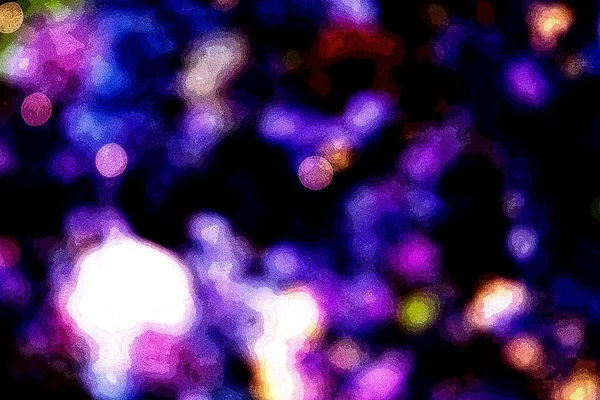 抽象光 Bokeh背景 矢量图解 神秘的紫色神奇的颜色乔伊 — 图库照片