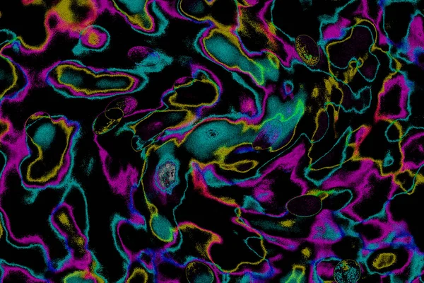 Soyut ışık. Bokeh arkaplan, vektör çizimi. Mistik mor. Büyülü renkler. Neşe.