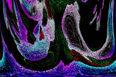 Neon parıltısı arka planı. Akan doku. Odaklanamayan kıvılcımlar. Bokeh parıltısı. Floresan moru. Mavi. Magenta. Pembe. Gradyan ışık. Parlak röfleler. Desen.