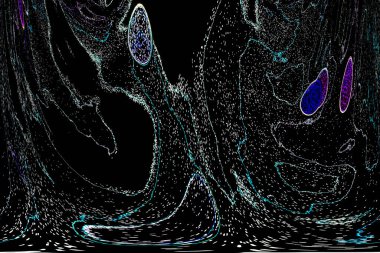 Neon parıltısı arka planı. Akan doku. Odaklanamayan kıvılcımlar. Bokeh parıltısı. Floresan moru. Mavi. Magenta. Pembe. Gradyan ışık. Parlak röfleler. Desen.