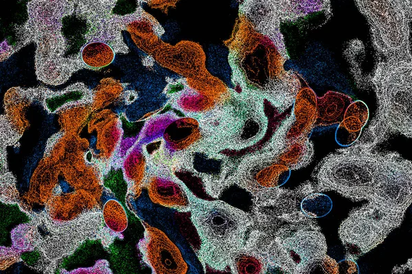 Neon parıltısı arka planı. Akan doku. Odaklanamayan kıvılcımlar. Bokeh parıltısı. Floresan moru. Mavi. Magenta. Pembe. Gradyan ışık. Parlak röfleler. Desen.