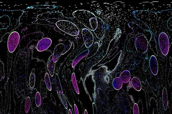 Neon Glitter Background Flowing Texture Defocused Sparks Bokeh Glow Fluorescent — 스톡 사진